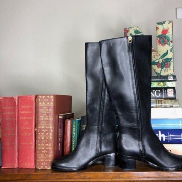 Tory Burch Marsden Boot Riding to the Knee Logo - Picture 4 of 8